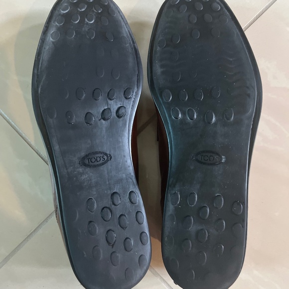 #2749 Tods Brown Leather Driving Shoe Slip On size 12, US 13.5 Mens main image 7